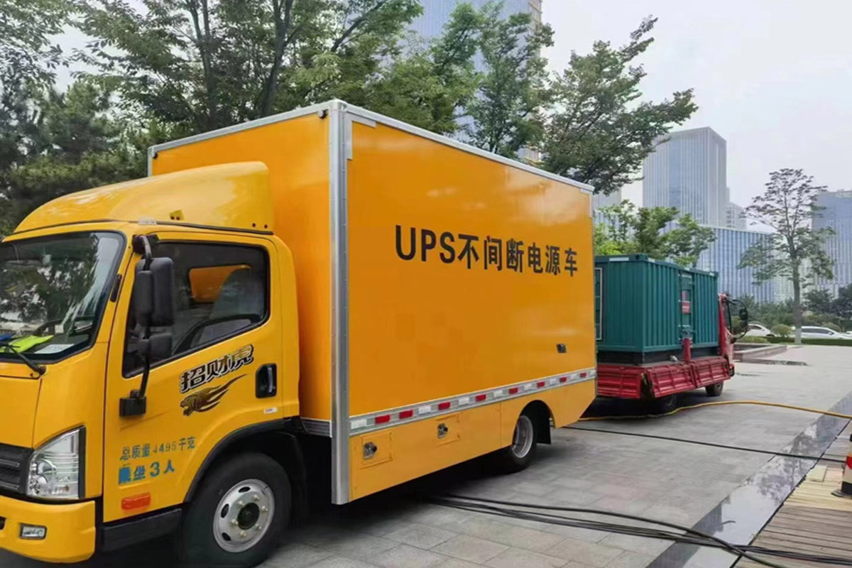 驻马店发电机租赁施工现场
